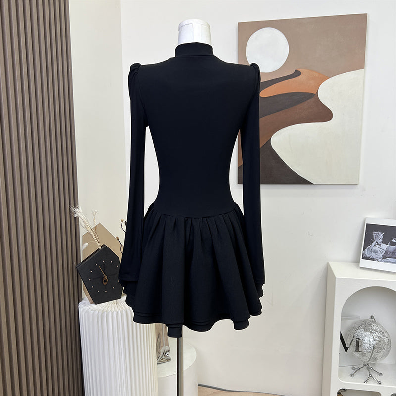 【dress】ハーフネックデートワンピースG23572