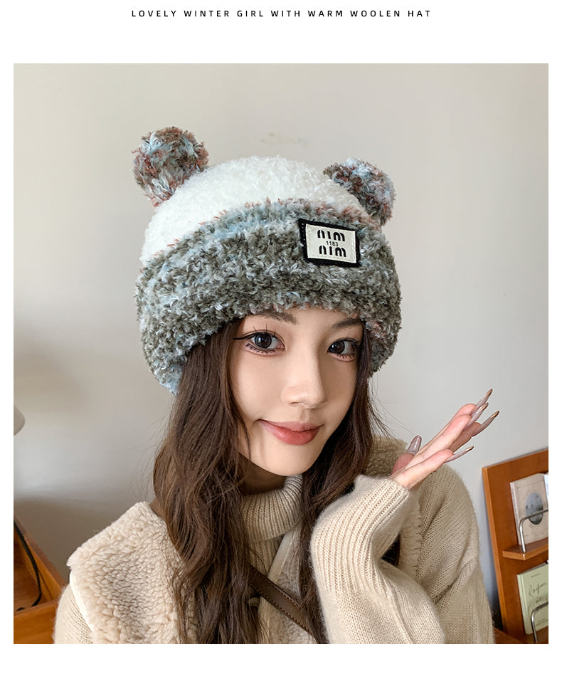 【小物】小顔効果ニット帽子G23574