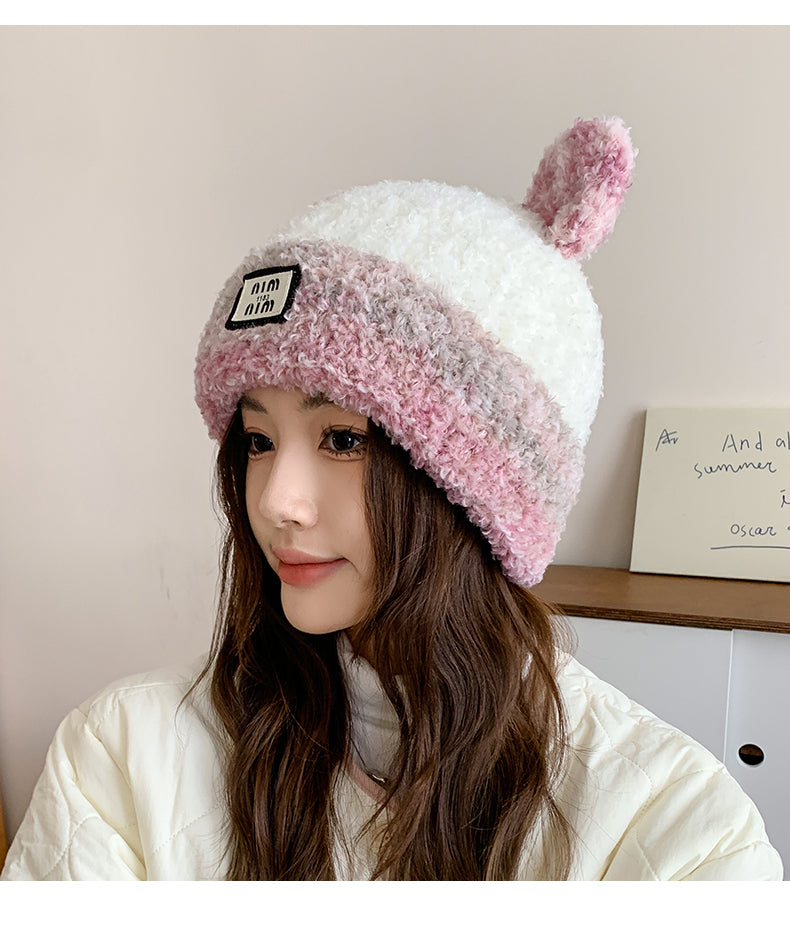 【小物】小顔効果ニット帽子G23574