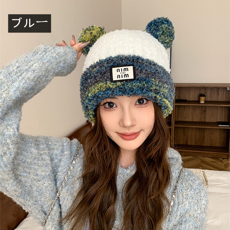 【小物】小顔効果ニット帽子G23574