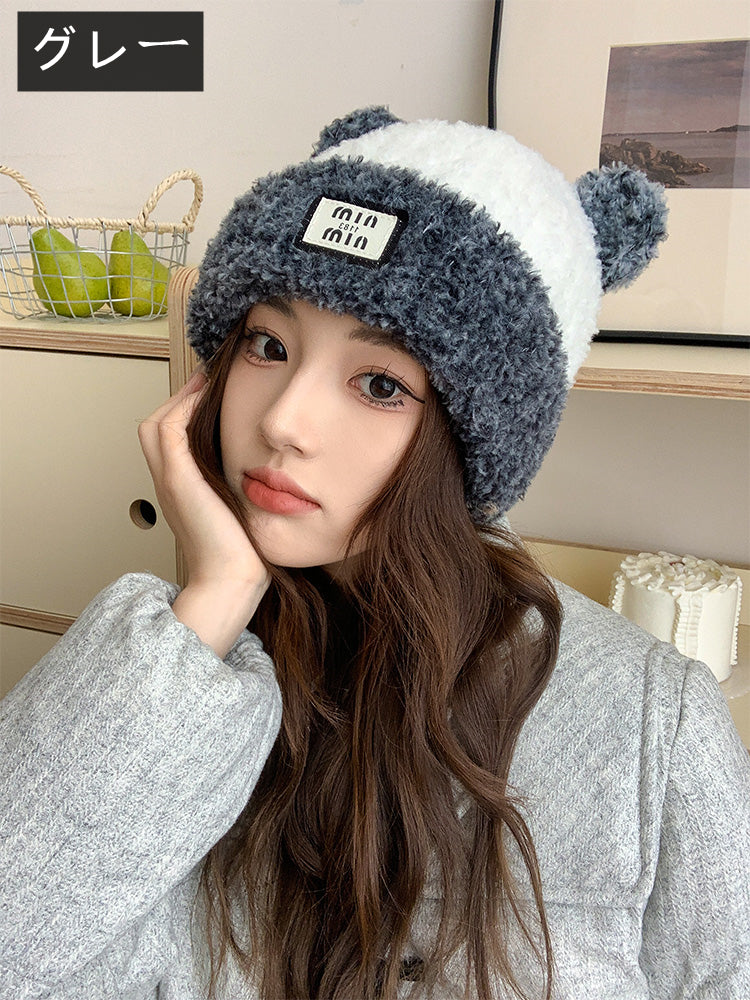 【小物】小顔効果ニット帽子G23574