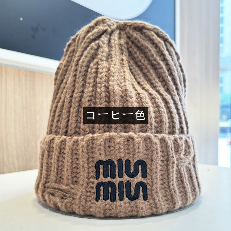 【小物】英字柄ニット帽子G23582