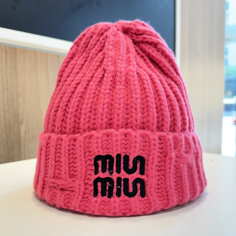 【小物】英字柄ニット帽子G23582