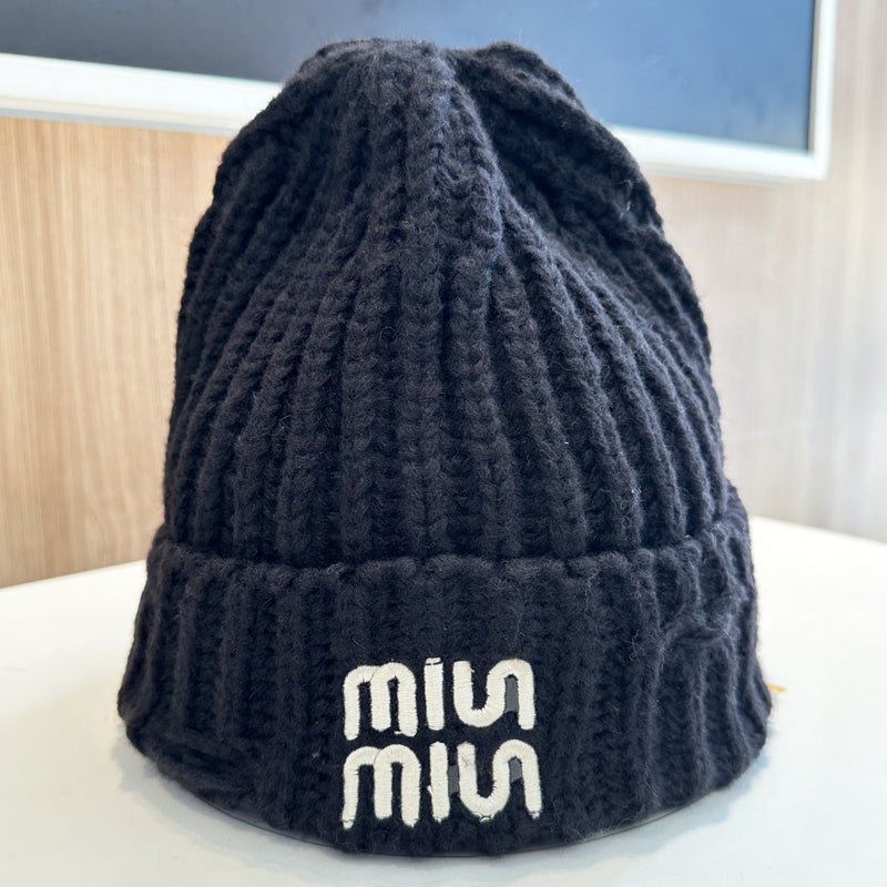 【小物】英字柄ニット帽子G23582
