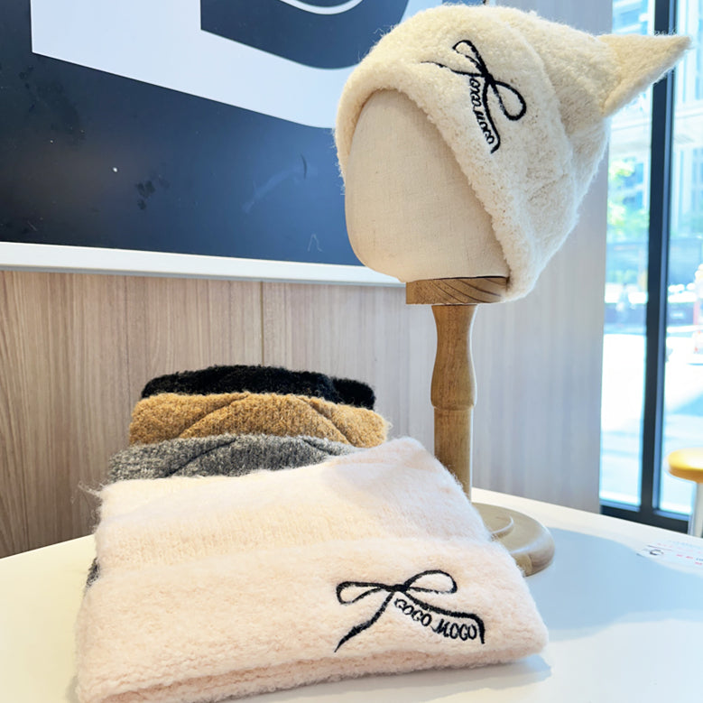 【小物】リボンニット帽子G23583