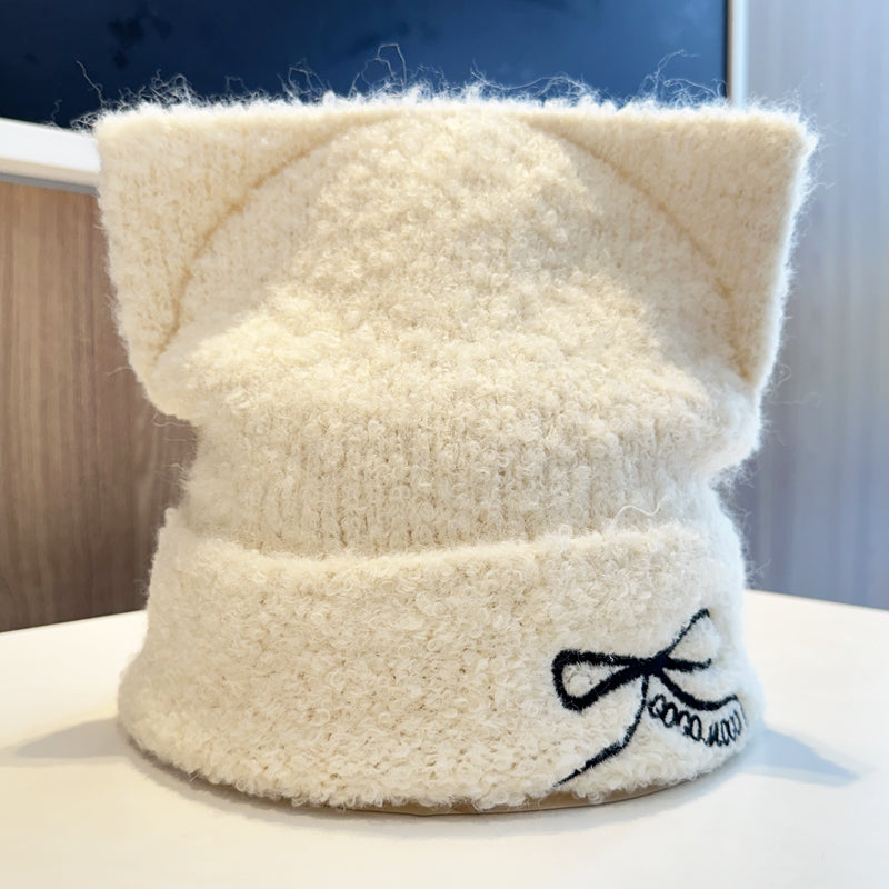 【小物】リボンニット帽子G23583