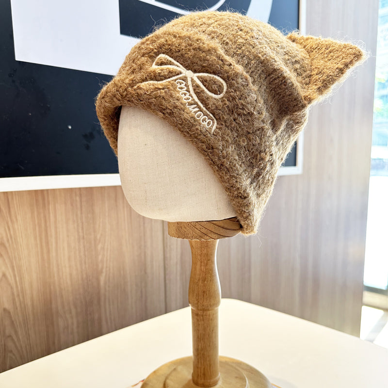 【小物】リボンニット帽子G23583