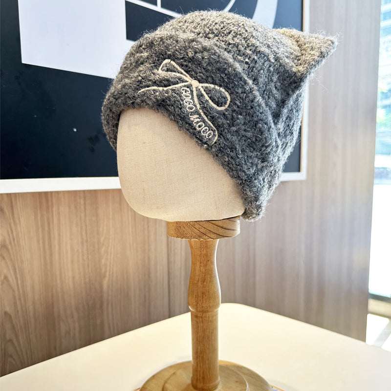 【小物】リボンニット帽子G23583