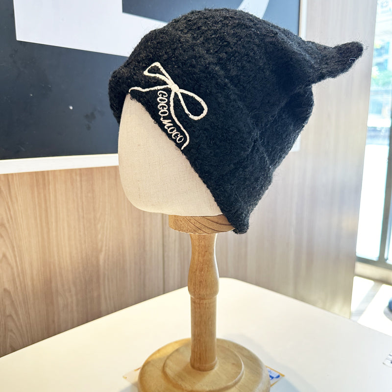 【小物】リボンニット帽子G23583