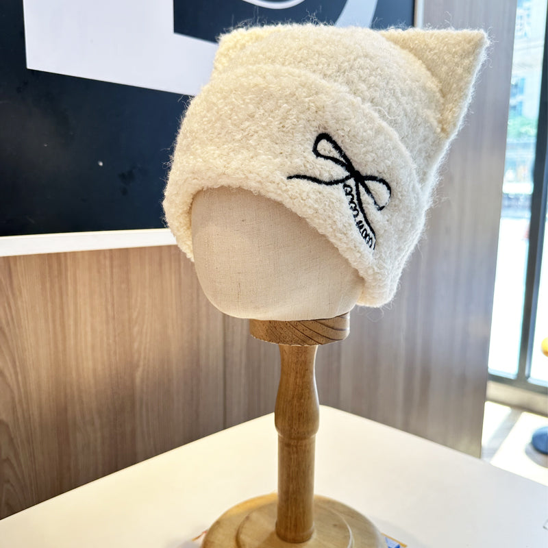 【小物】リボンニット帽子G23583