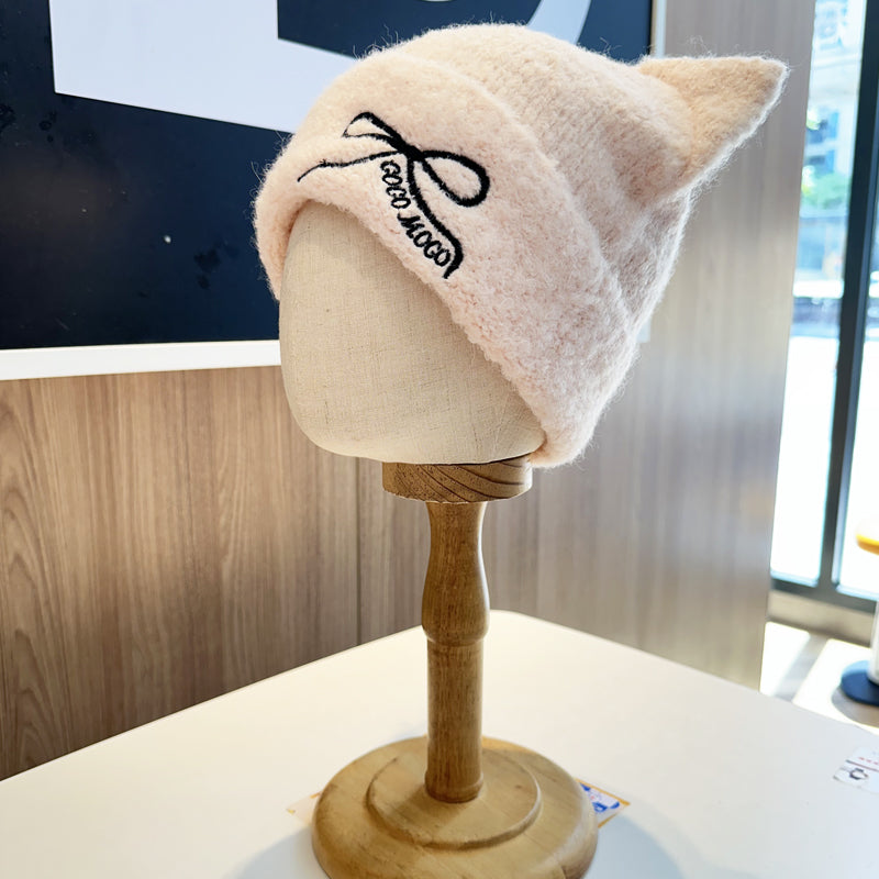 【小物】リボンニット帽子G23583