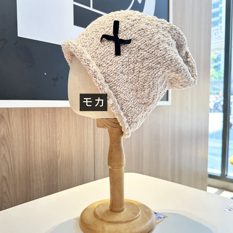 【小物】リボンニット帽子G23584