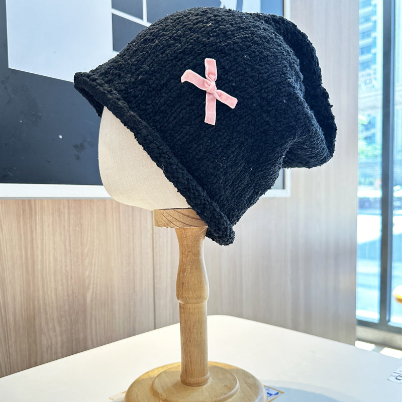 【小物】リボンニット帽子G23584