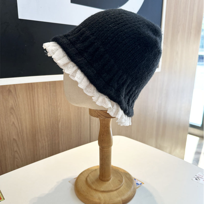 【小物】レースニット帽子G23585