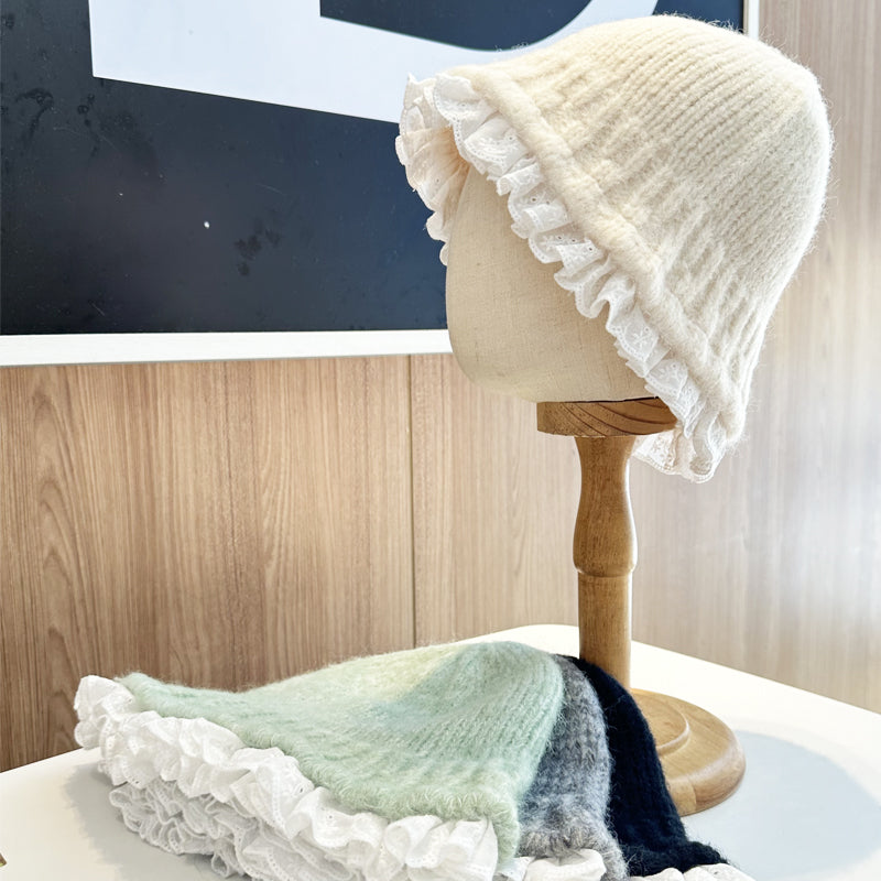 【小物】レースニット帽子G23585