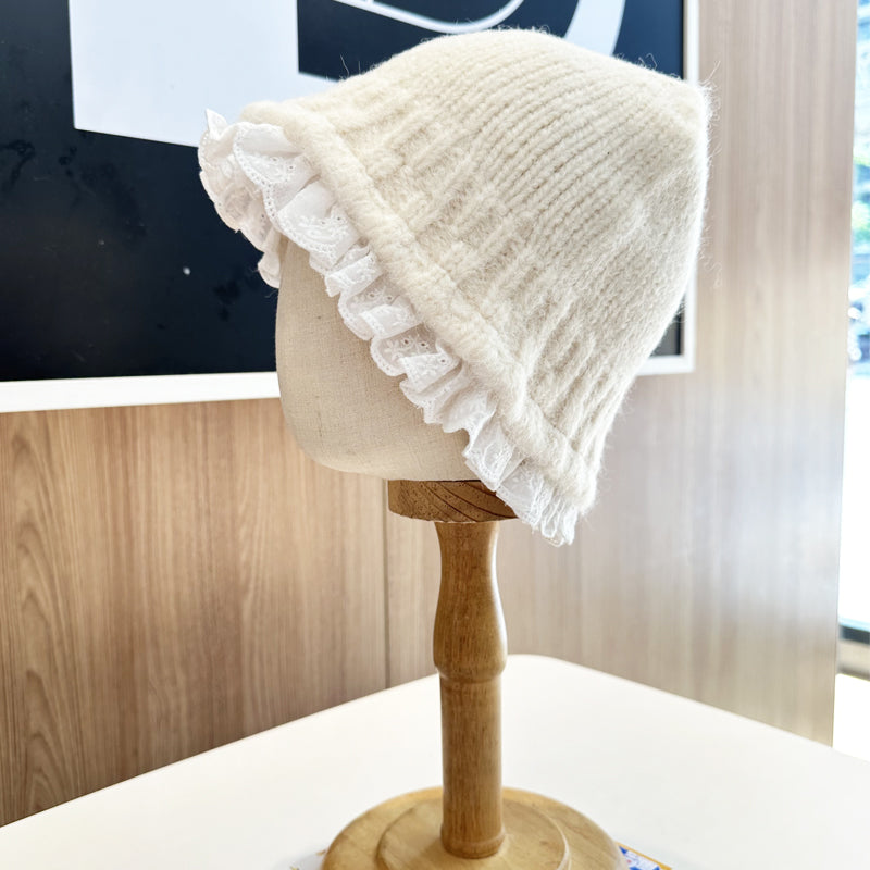 【小物】レースニット帽子G23585