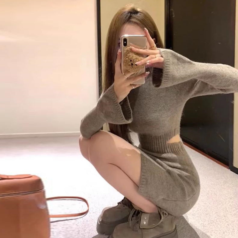 【dress】ニットワンピースG23593