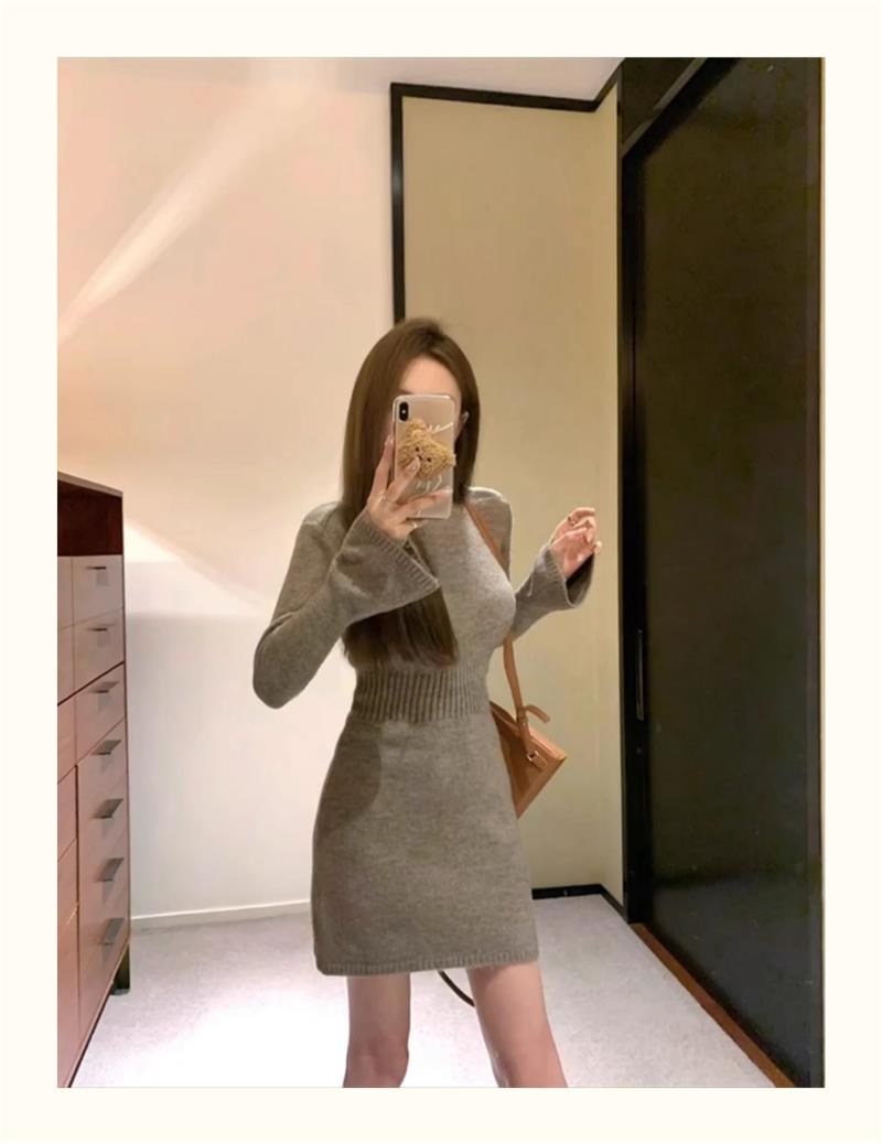 【dress】ニットワンピースG23593