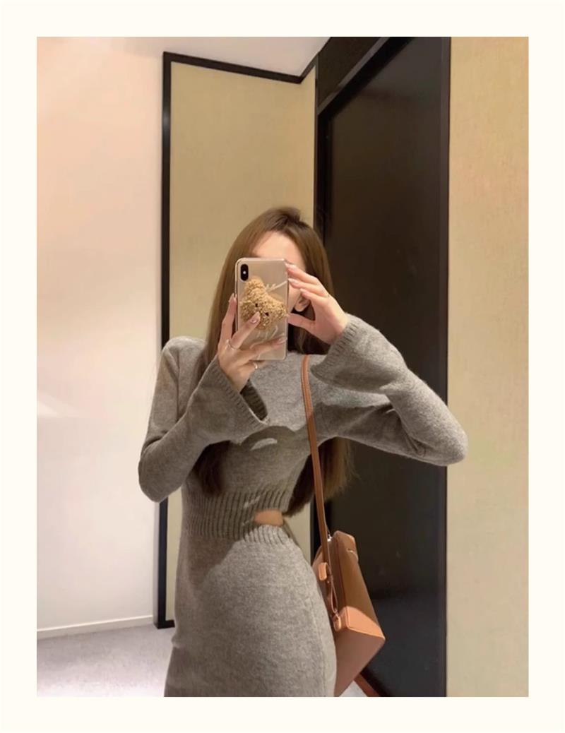 【dress】ニットワンピースG23593