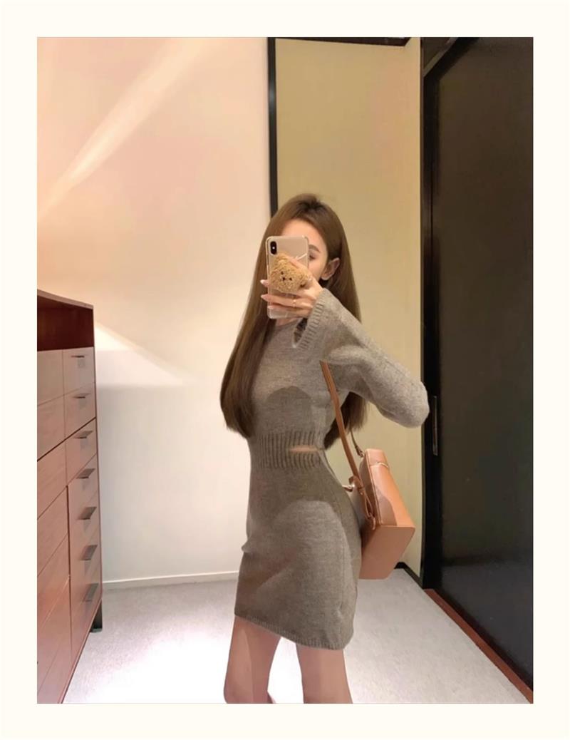 【dress】ニットワンピースG23593