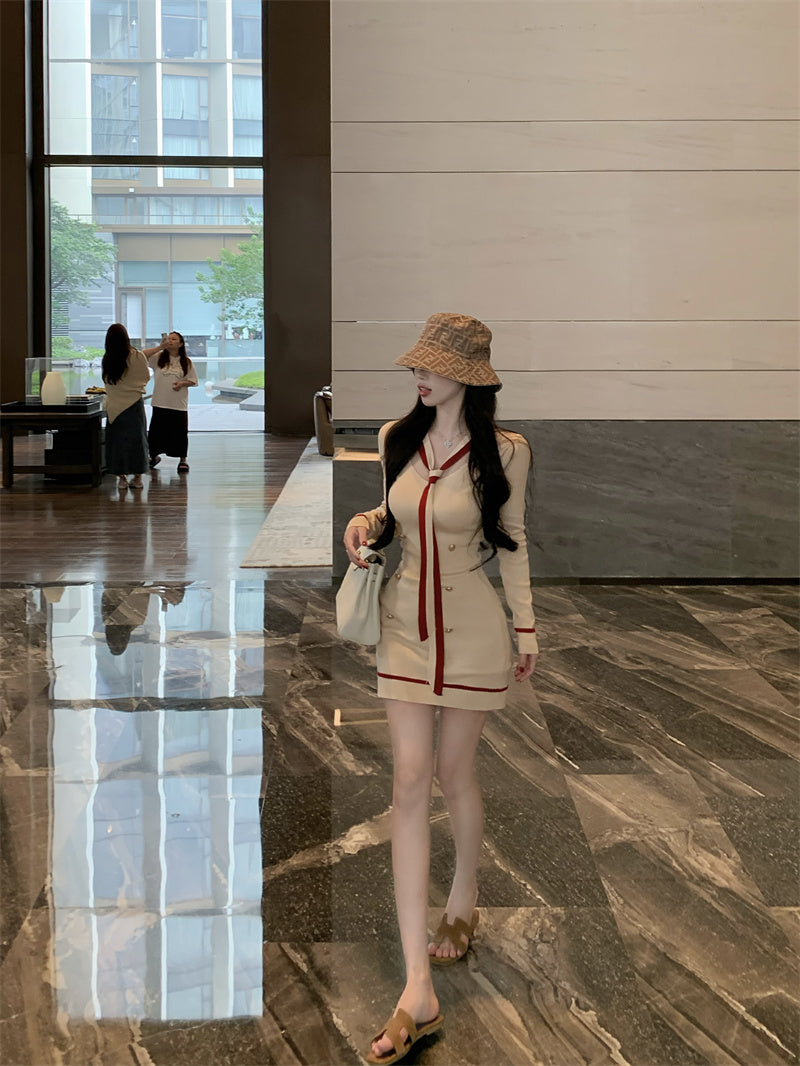 【dress】VネックタイトデートワンピースG23608