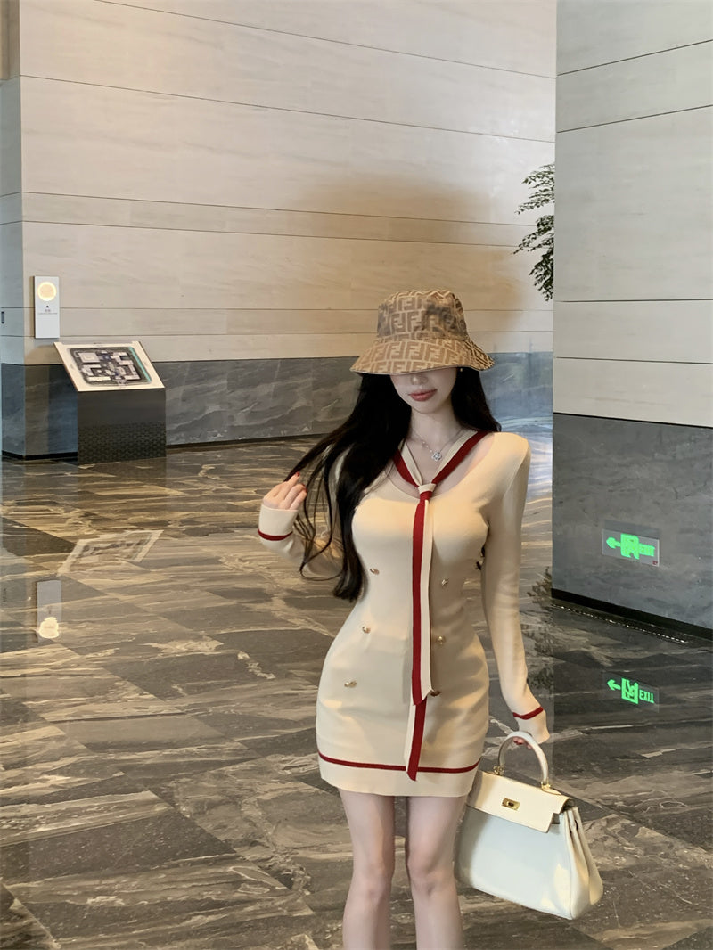 【dress】VネックタイトデートワンピースG23608