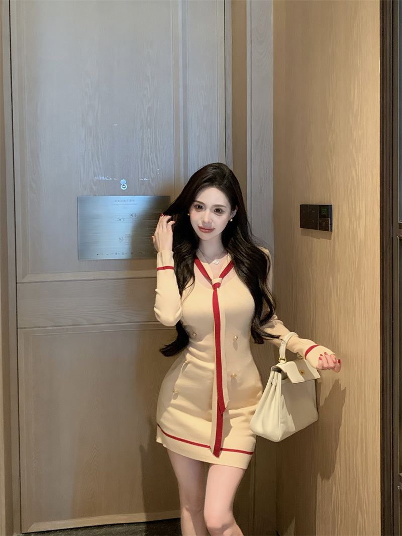 【dress】VネックタイトデートワンピースG23608