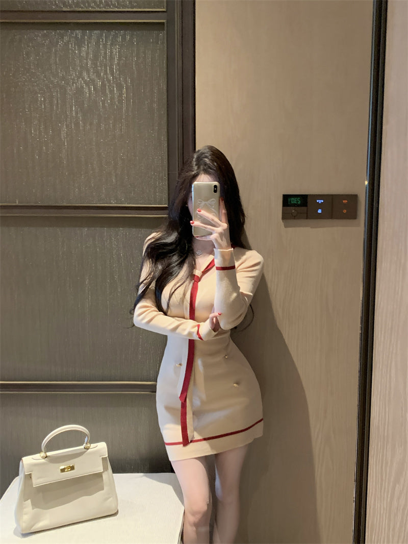 【dress】VネックタイトデートワンピースG23608