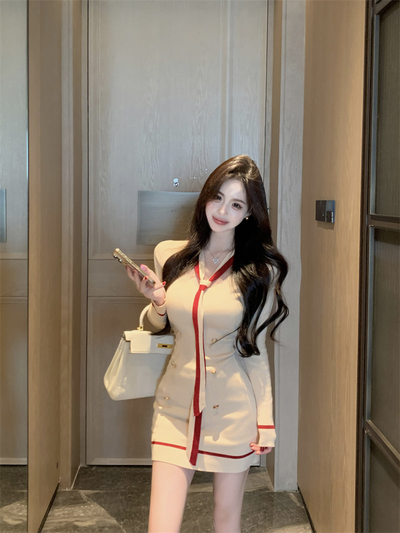 【dress】VネックタイトデートワンピースG23608