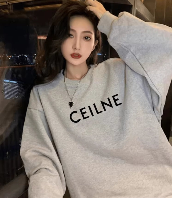 【tops】春秋ラウンドネックパーカーG23611