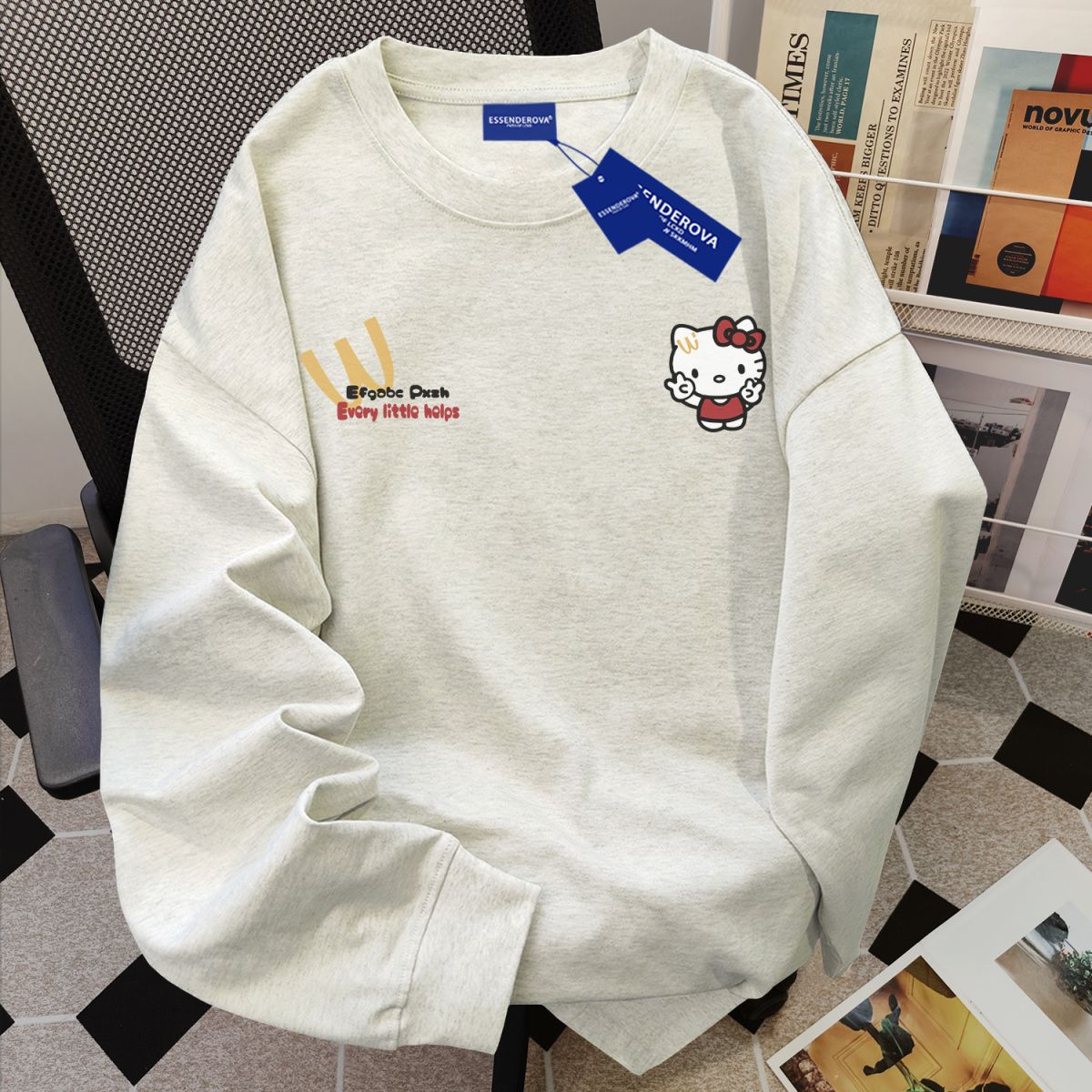 【tops】ラウンドネック長袖TシャツG23613