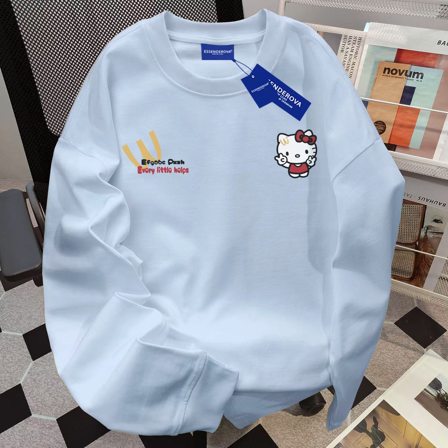 【tops】ラウンドネック長袖TシャツG23613