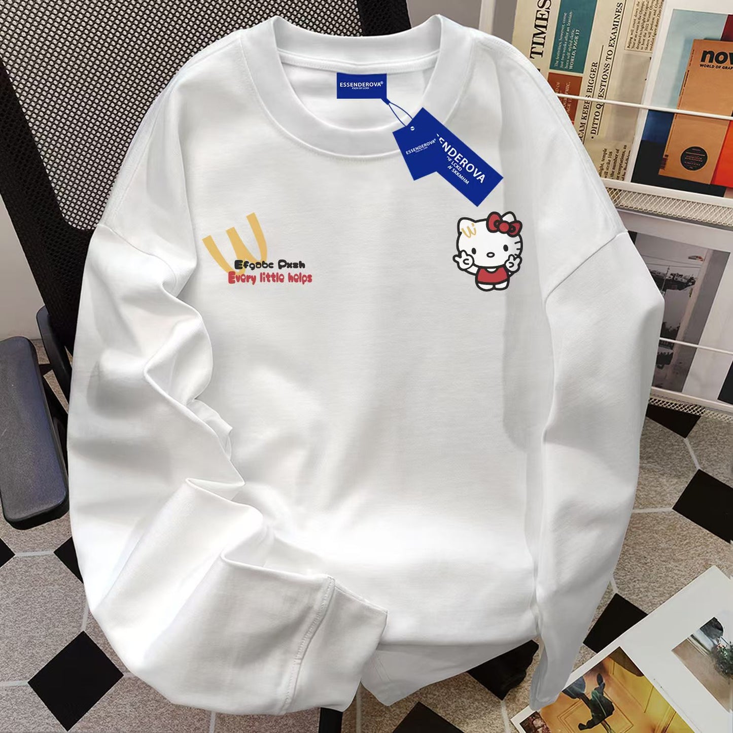 【tops】ラウンドネック長袖TシャツG23613