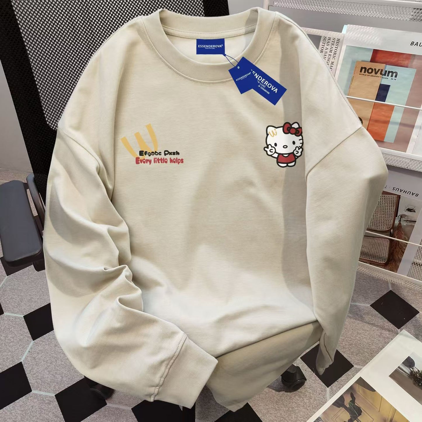 【tops】ラウンドネック長袖TシャツG23613