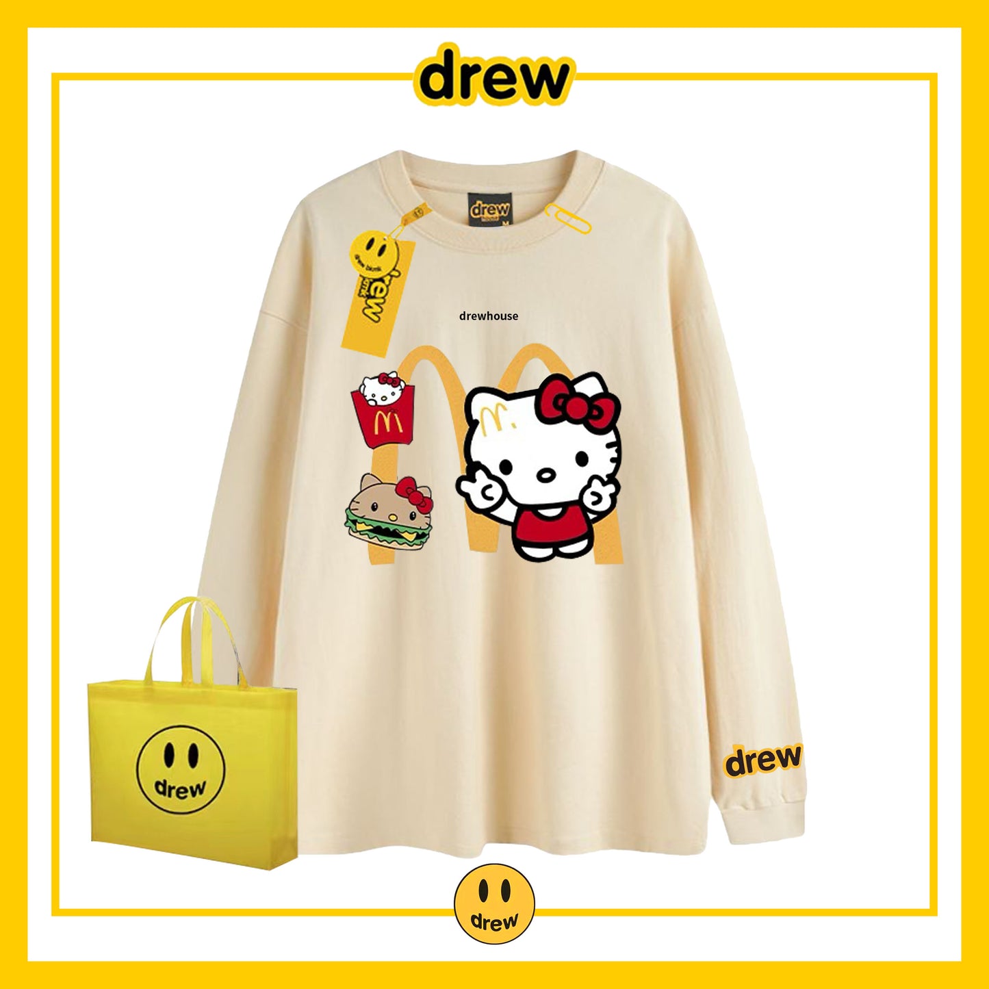 【tops】ラウンドネック長袖TシャツG23614