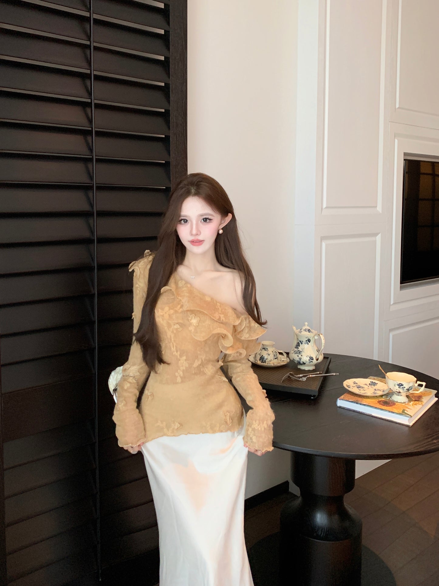 【tops】ボートネックニットセーターG23620