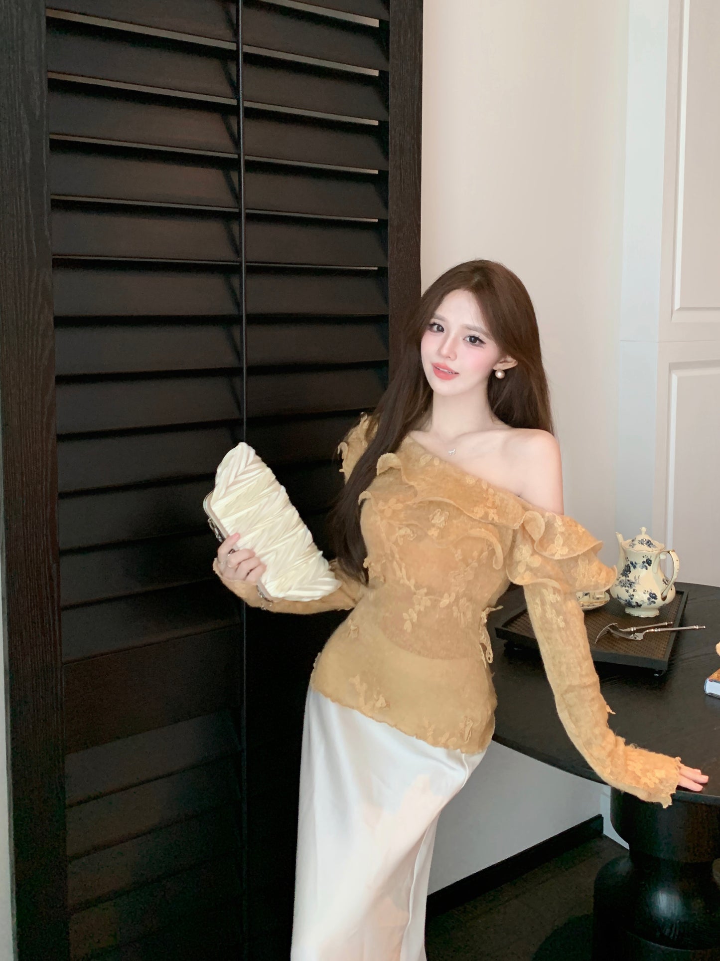 【tops】ボートネックニットセーターG23620