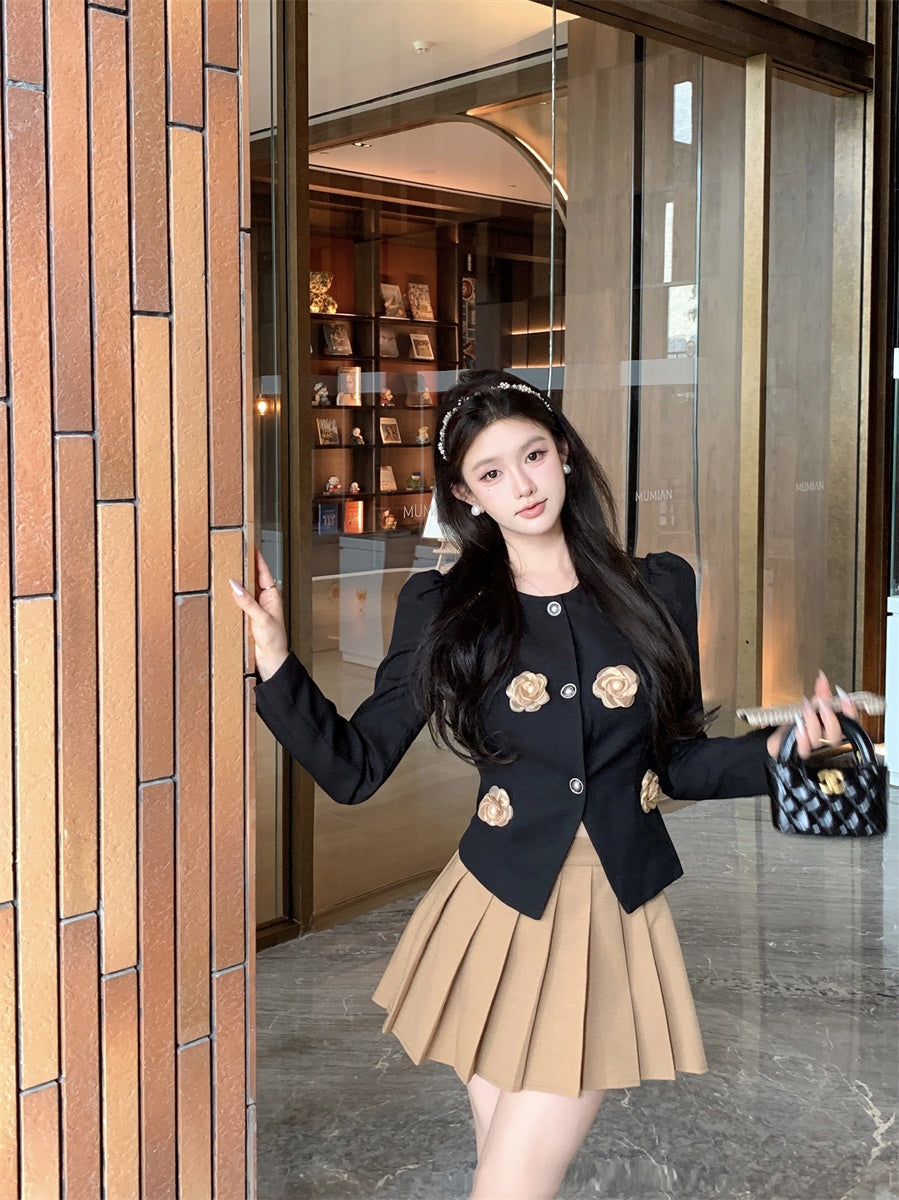 【outer】パフスリーブフラワーアウターG23626