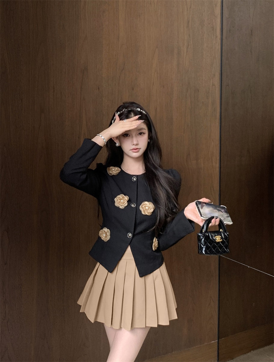 【outer】パフスリーブフラワーアウターG23626