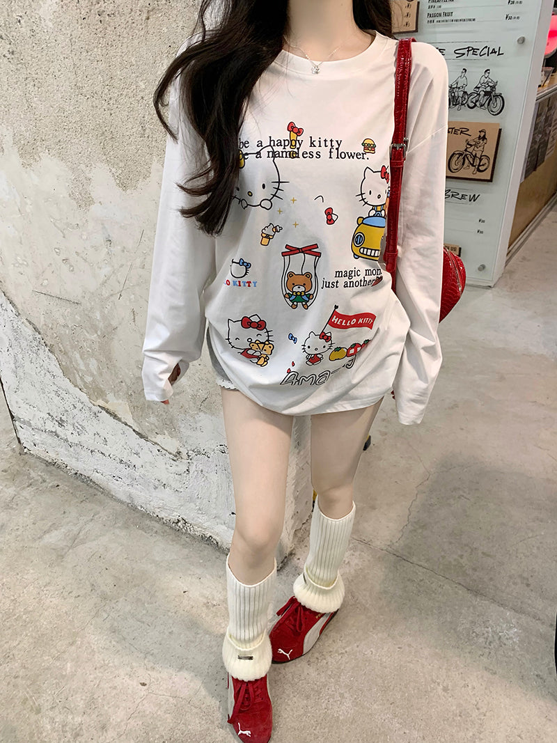 【tops】カートゥーン長袖TシャツG23634