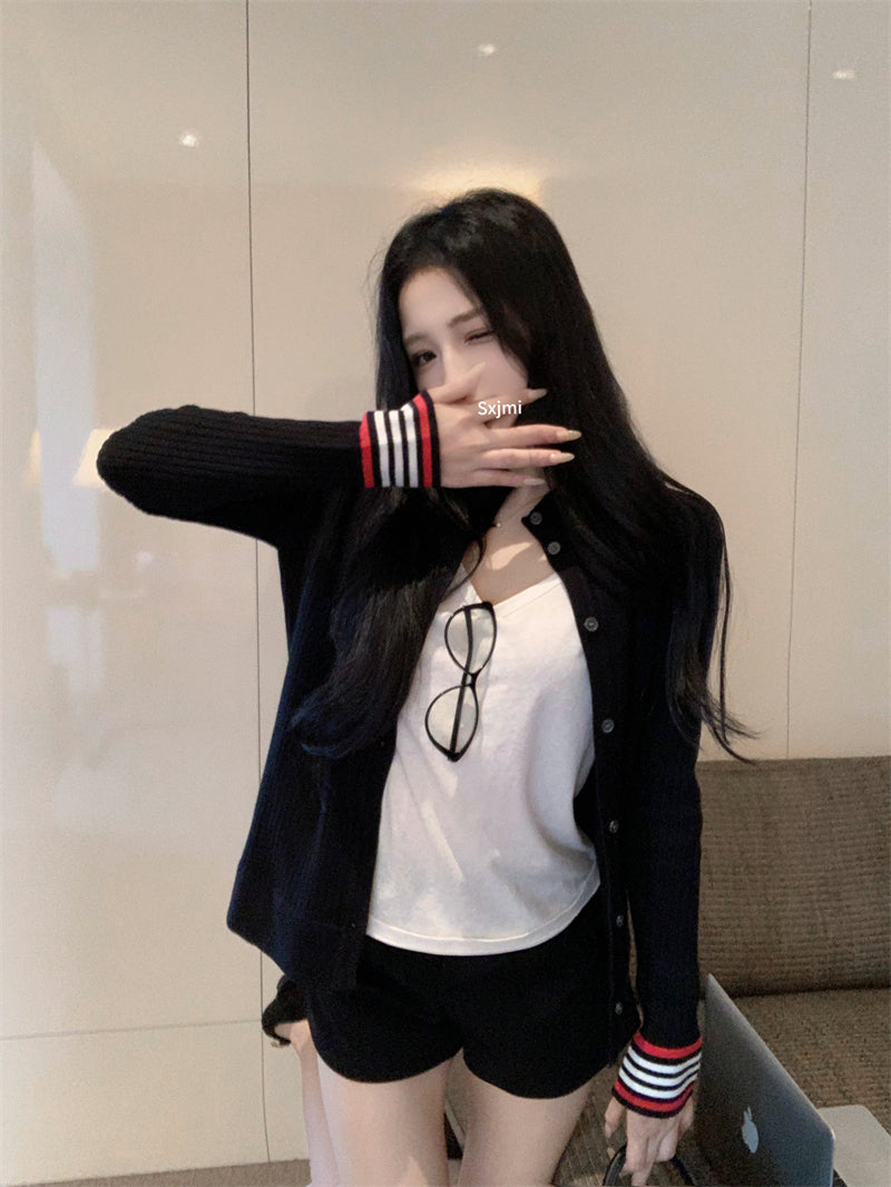 【outer】ラウンドネックニットカーディガンG23636