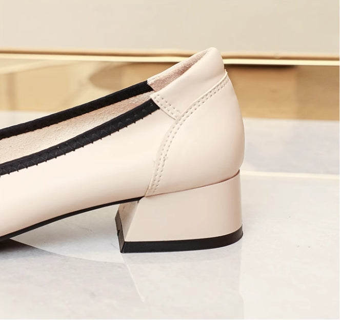 【shoes】履きやすいミドルヒールパンプスG23645