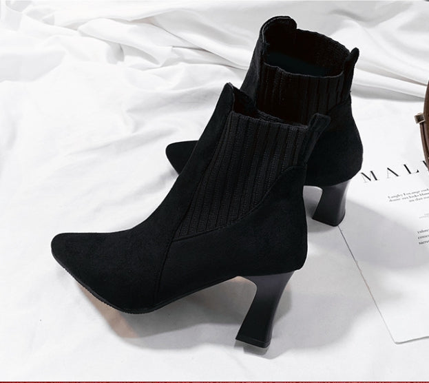 【shoes】春秋ピンヒールブーツG23647