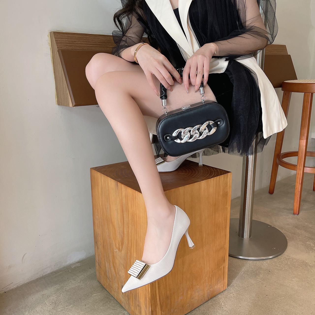 【shoes】ピンヒールパンプスG23650