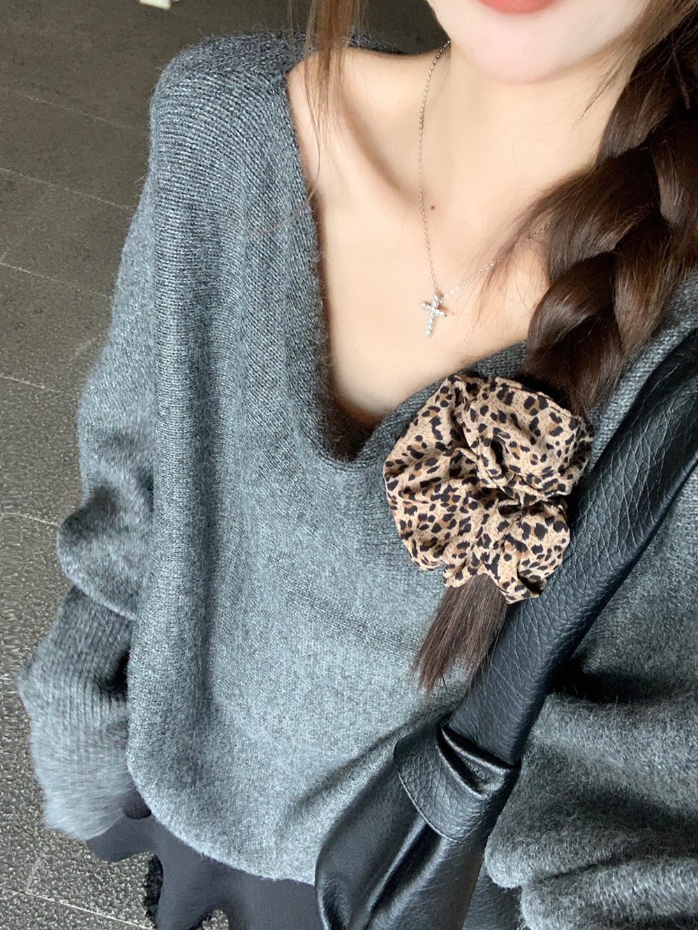 【tops】ゆったりニットセーターG23657