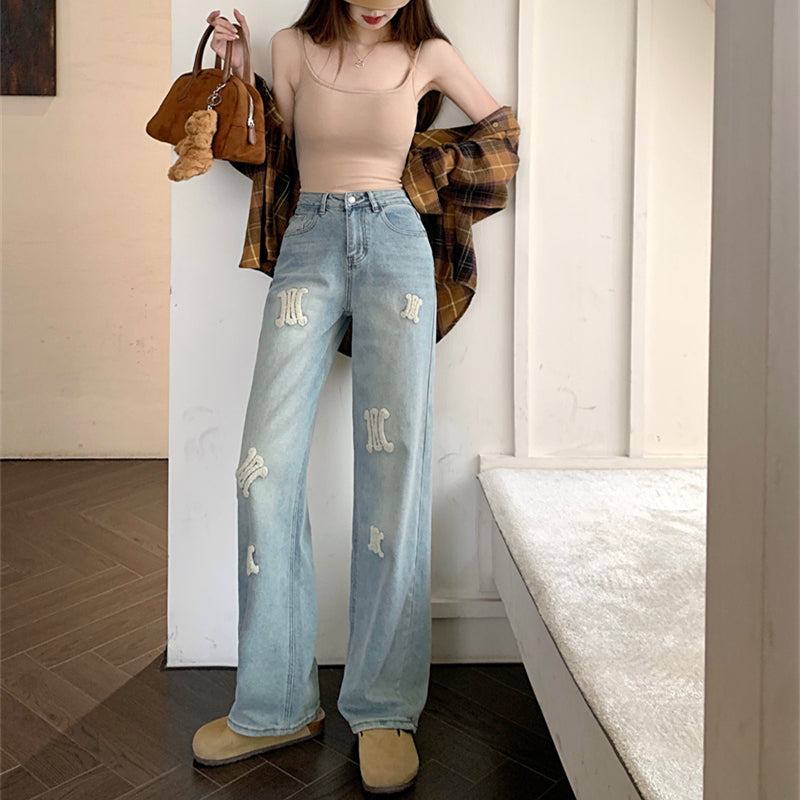 【bottoms】デザインデニムガウチョパンツG23676