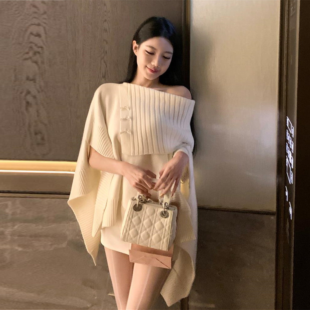 【tops】ゆったりニットセーターG23677