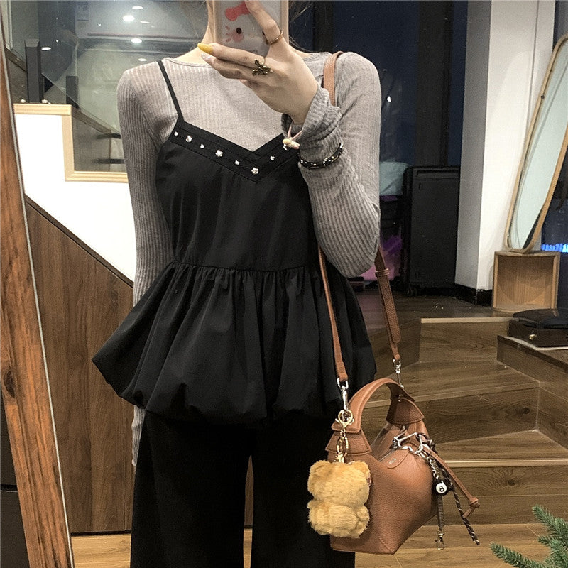 【tops】レデイーズ秋タンクトップG23686