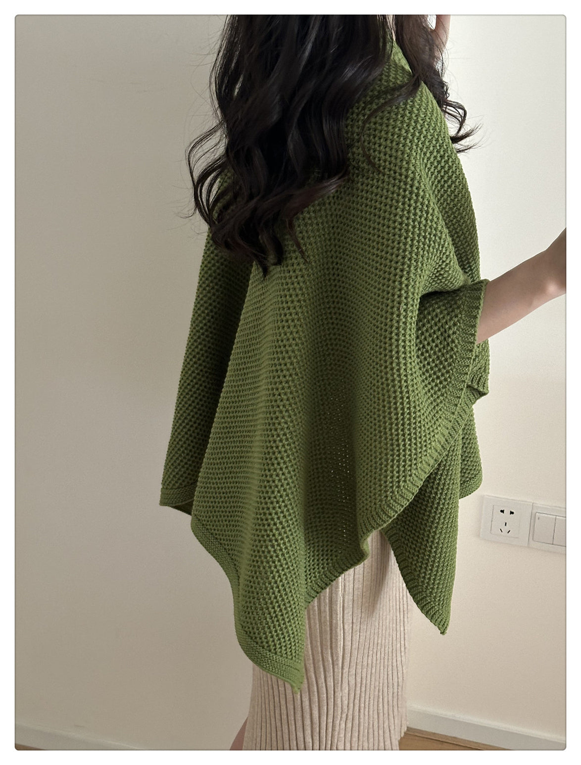 【tops】ゆったりニットケープG23687