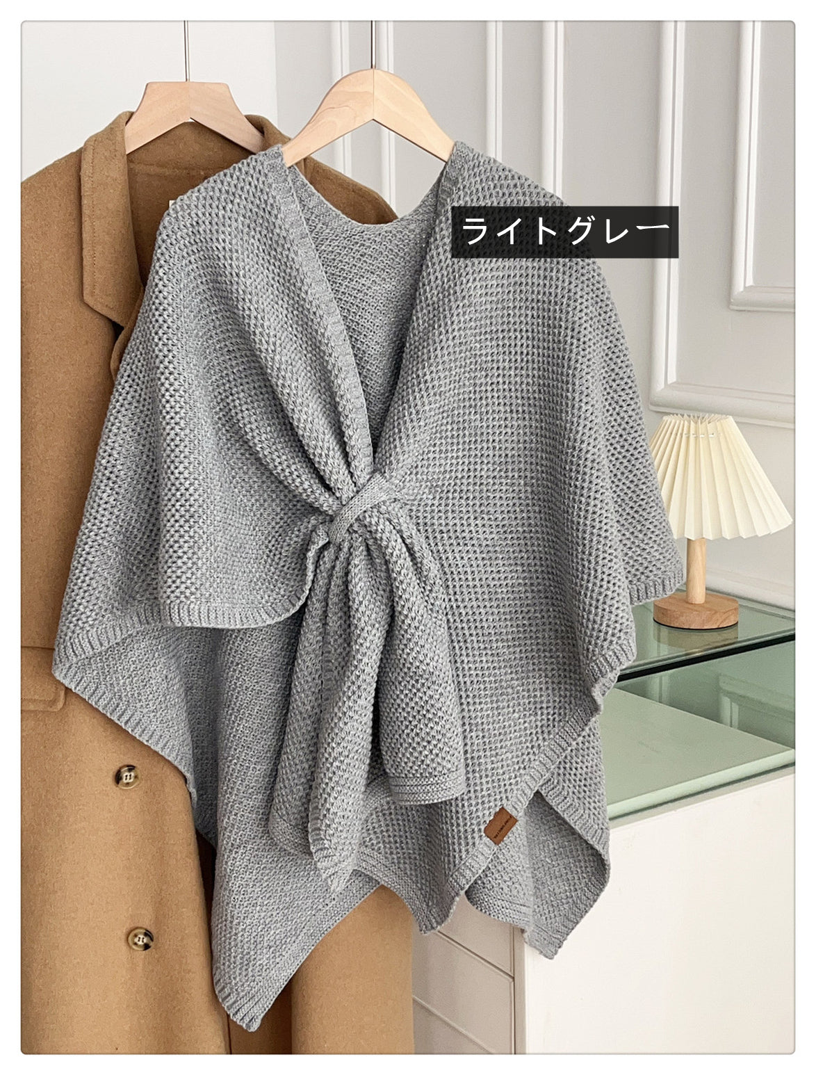 【tops】ゆったりニットケープG23687